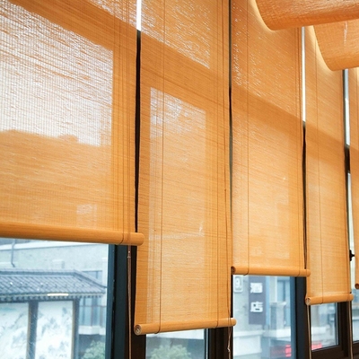 1.8m Natur-handgemachte Bambusrolle schattiert oben Bambusvorhange für Hauptpergola