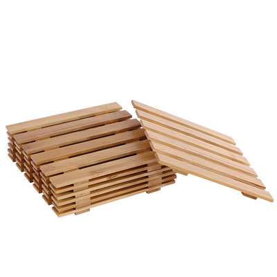 9cm zuhause Bambusanlage Tray Anti Scratch Table Mat für saftige Blumentöpfe