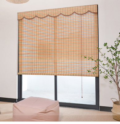 Bamboo-Jalousien für Fenster Lichtfilterung Holz-Jalousien Bamboo-Rollenschattierungen Innenraum