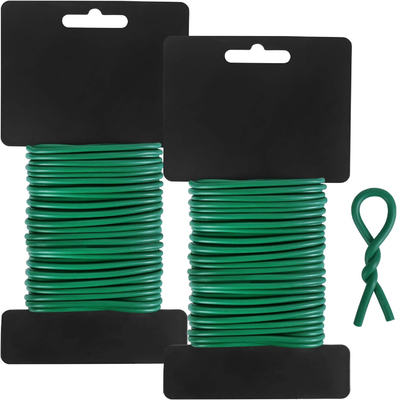 Multifunktionelle grüne Verkleidung Twist Tie zur Unterstützung der Pflanze Tie Up Taschen für Home Office