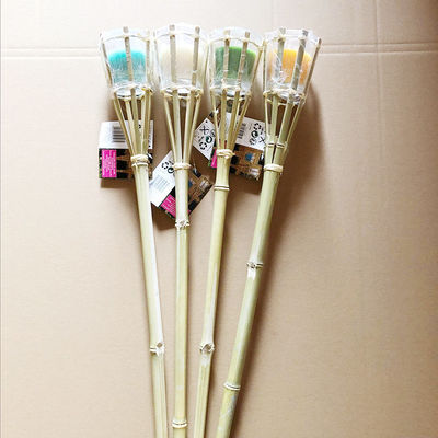 Umweltfreundliche Bambusfackel für Garten, natürliche Außenbeleuchtung