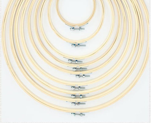 Großhandel Bambus Kreis Kreuz Stichrahmen Stickerei Hoops Set