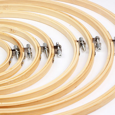 Nachhaltiges Bambus-Handwerk Hoop Wiederverwendbares Stickwerk für DIY Art