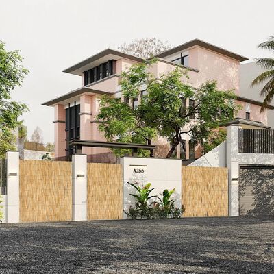 Natürliche Reifenzaune, Reifen-Schirmvorhang Umweltfreundlich für Garten, Balkon, Außenbereich, Hinterhof Patio Dekor Zaun Rollen-1*3m