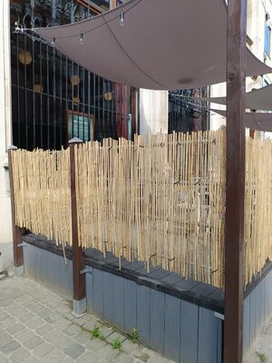 Dauerhafte Split-Bamboo-Zäune Schiefer-Datenschutz-Roll für die Außenlandschaftsgestaltung und Patio-Dekoration