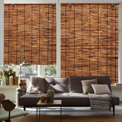 Natürliche Rohr Roll-up Blind mit 70% Licht Blockierung Einfach zu installieren und längere Lebensdauer für Veranda Dekoration