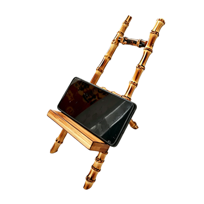 Fabrik Großhandel Handgefertigter Naturbamboo Telefon- und Tablet-Standhalter Schreibtisch Bambushandwerk Zubehör für Heim- und Büro-Dekoration